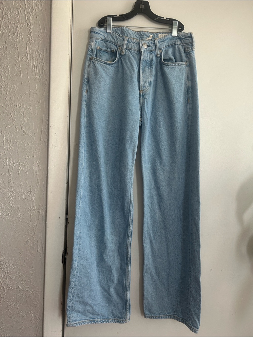 rag & bone Light Blue Wide-Leg Jeans
